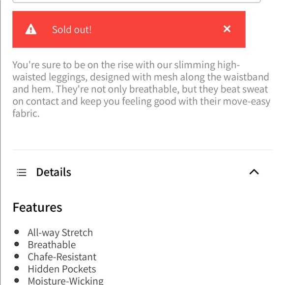 HP!! NWOT Fabletics high waisted powerhold calypso - Picture 4 of 8